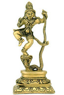 Krishna Danced over Kaliya - Brass Statue