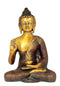 Gautam Buddha Brass Statue 9.75"