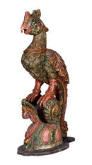 Bird of India - Painted Wooden Statue