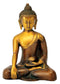 Serene Brass Buddha in Copper Red Finsh