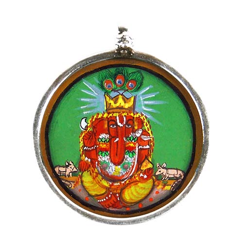 Siddhi Vinayak Ganesha - Silver Pendant