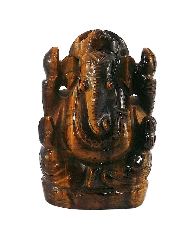 Beloved Lord Ganesha  -Tiger Eye Stone