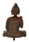 Blessing Buddha Engraved Robe Figure 6.50"