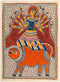 Gentle Mother Durga - Madhubani Painting