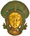 Lord Shiva Mask - Brass Wall Hanging 8.50"