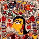 The Birth of Lord Krishna - Madhubani Painting