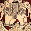 Kalamkari Painting "Beautiful Elephants"