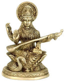Mata Saraswati - Brass Sculpture BS0230