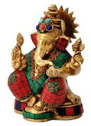 Brass Sculpture Ganpati Maharaj