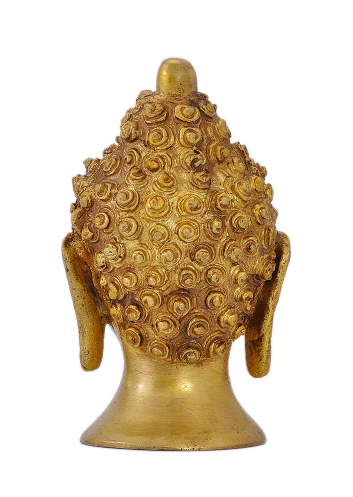 Serene Buddha Head Figurine