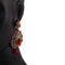 Glittering World Designer Red Stone Earrings for Girl and Womens