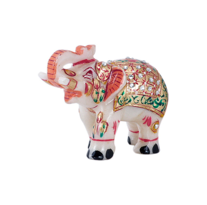 Royal Elephants - Handcarved Marble Statues