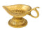 Betel Leaf Shape Wick Lamp in Brass