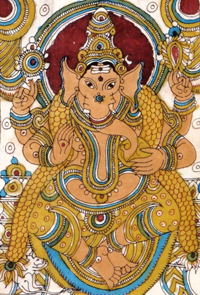 Story of Ganesha - Kalamkari Painting