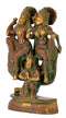 Lord Lakshmi Narain Seated on Garuda - Brass Statue 8"