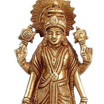 Lord Satya Narayan - Brass Sculpture