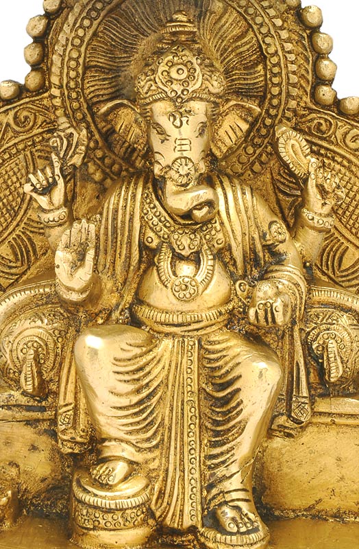 Lord Vishwa Vinayaka - Brass Statue