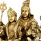Shiva Parivar - Brass Statue