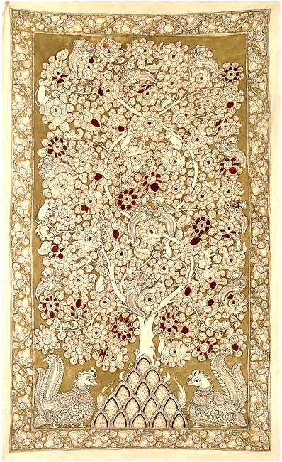 Indian Tree of Life - Kalamkari Painting