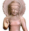 Abhaya Buddha - Pink Stone Statue