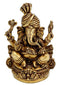 Ganesha Wearing a Turban - Brass Statue