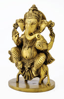 Ganesha Riding Upon His Rat 10"