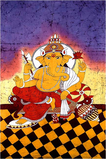 Remover of Obstacles - Batik Painting 66"
