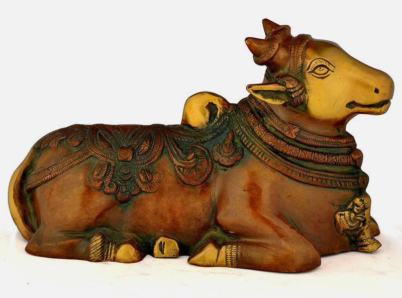 The Holy Nandi Bull - Brass Statue