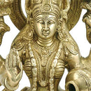 "Goddess Dhana Lakshmi" Brass Sculpture