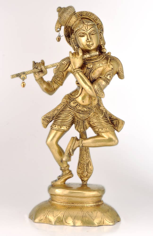 Lord Murli Manohar - Brass Sculpture