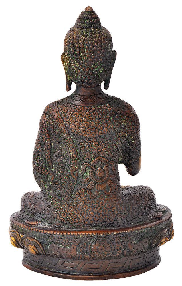 Blessing Buddha Brass Sculpture