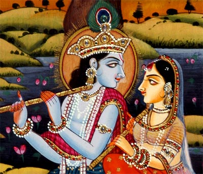 Divine Love In Vrindavan Painting
