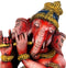 Ganesha as Flute Player - Wood Statuette