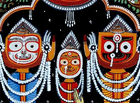 Adoration of Lord Jagannath by Mahaprabhu