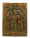 Veerabhadra Wall Plaque in Antique Finish 11.75"