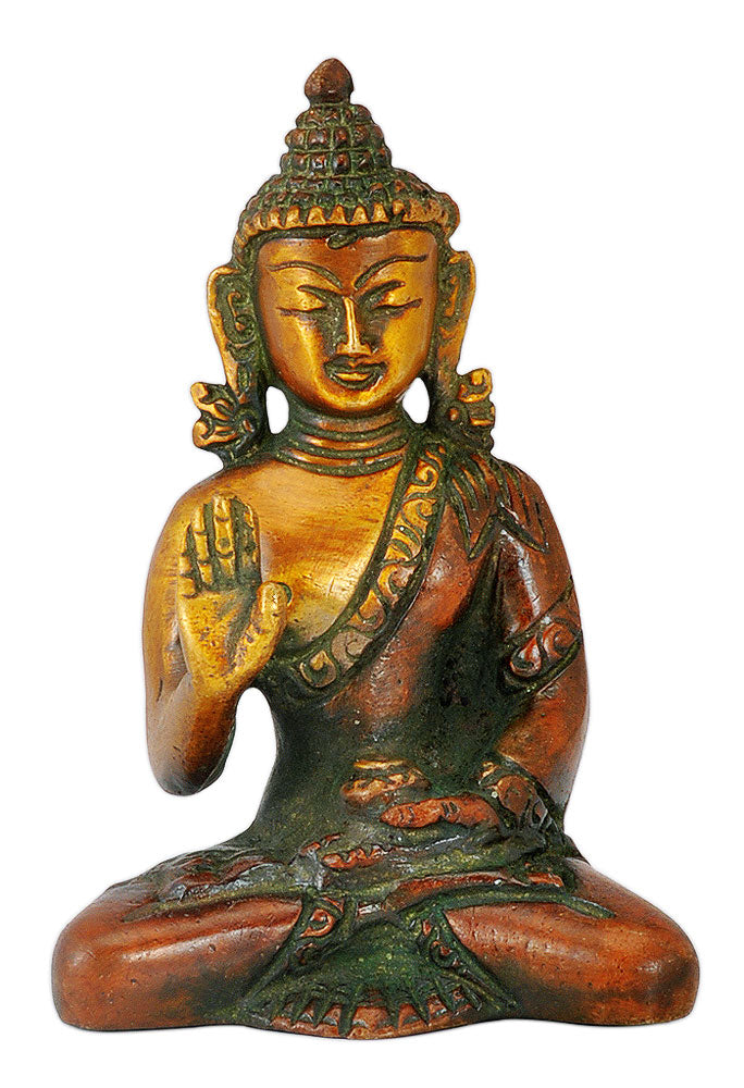 Small Abhaya Buddha Brass statue