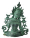 Antiquated Green Tara Brass Figure