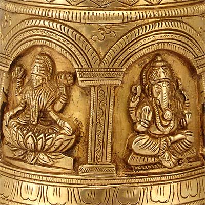 Brass Bell "Indian Gods"