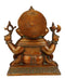 God Siddhi Vinayak Brass Statue with Color Finish 12.75"
