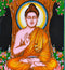 Lord Buddha Seated Under Bodhi Tree - Print on Cloth