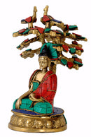 Beautiful Medicine Buddha Seated Under Tree