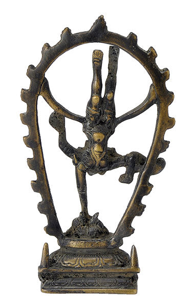 Nataraja Shiva as Gymnast Old Look Antiquated Artwork Statue