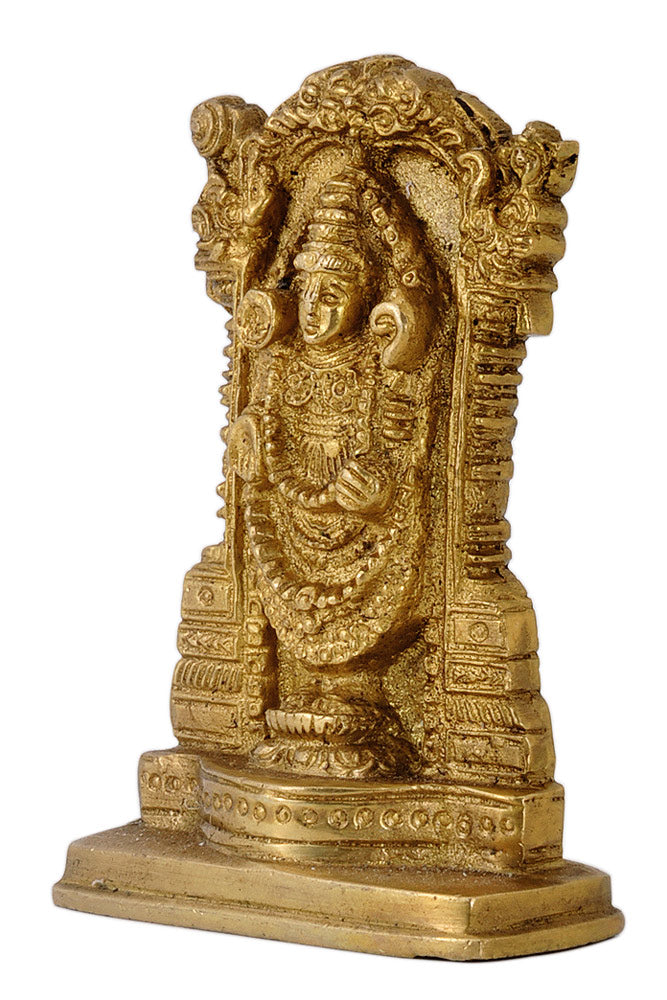 Lord Tirupati Balaji Brass Statue for Home Temple