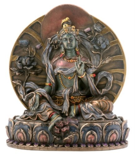 Goddess Green Tara - Bronze Finish Cast Resin