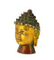 Serene Buddha Brass Sculpture in Brown Finish
