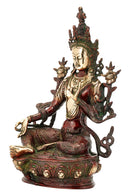 Goddess Tara Brass Statue 12.50"