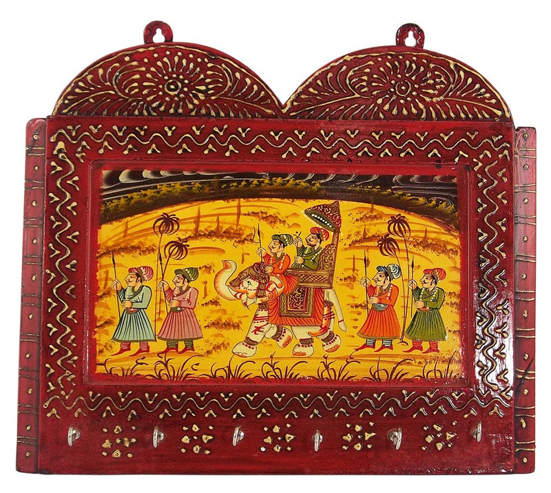 Maharaja Safari Wood Key Holder