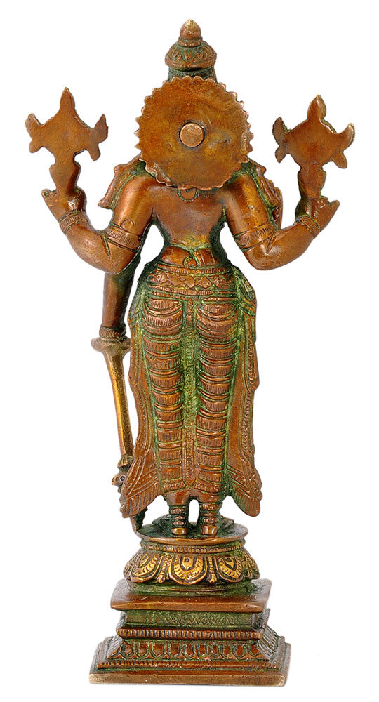 Lord Satya Narayan - Brass Figure 8"