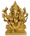 Ganesh with Consorts Riddhi Siddhi 5"