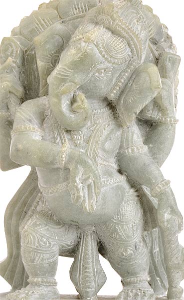 Standing Lord Ganesha - Stone Statuette